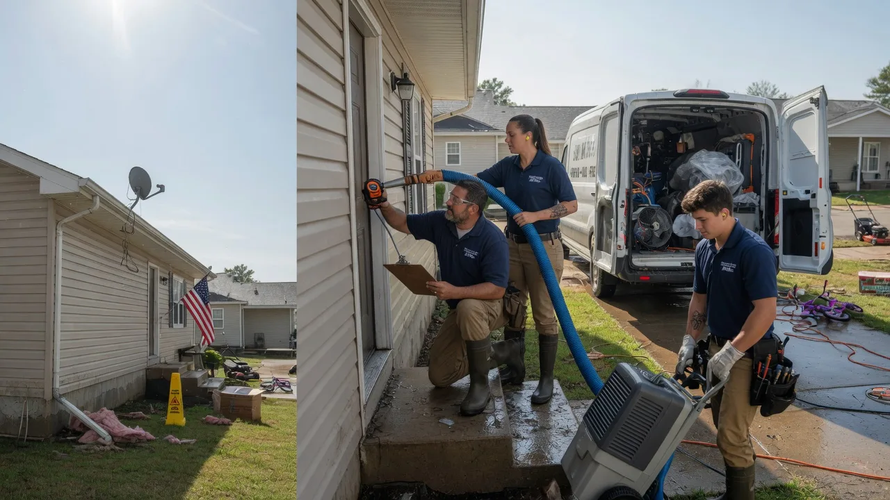 Ceiling Water Damage Restoration in Girard, TX near me